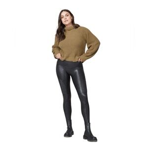 Spanx Moto Faux Leather Leggings Medium